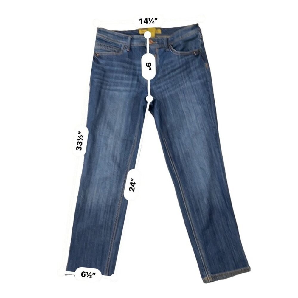 Seven7‎ Dark Wash Cropped Boyfriend Jeans size 4 - Picture 4 of 4